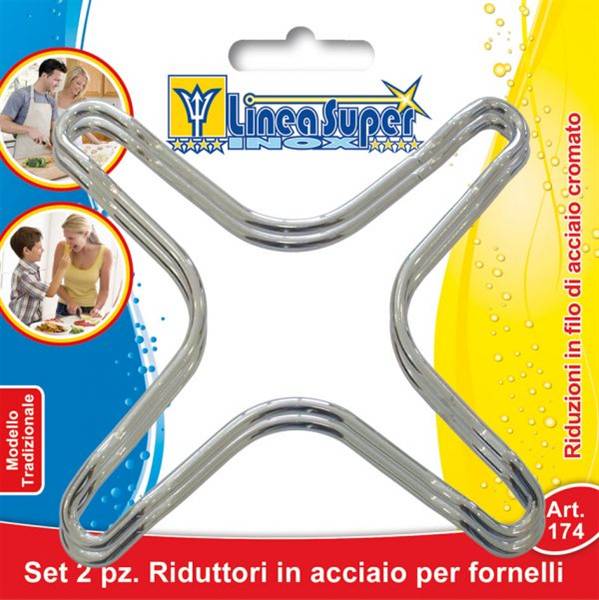 DE LUCA SET 2PZ. RIDUTTORI PICCOLI ACCIA 