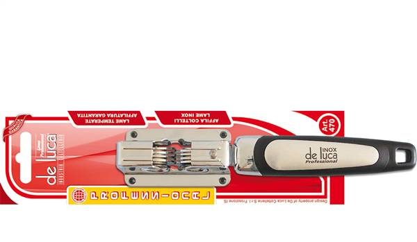 DE LUCA AFFILACOLTELLI INOX PROFESSIONAL 
