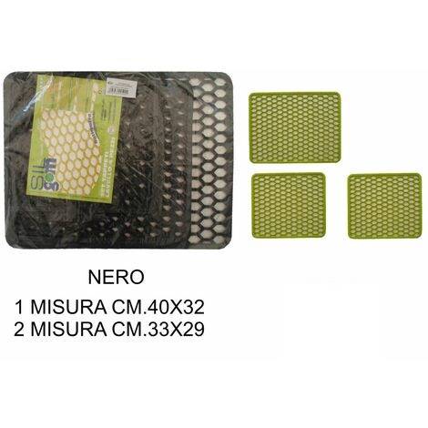 GRIMAS TAPPETO LAVELLO 3PZ. NERO 