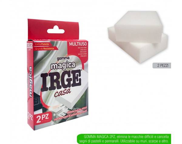 IRGE GOMMA MAGICA 2PZ 16X6X2,5 
