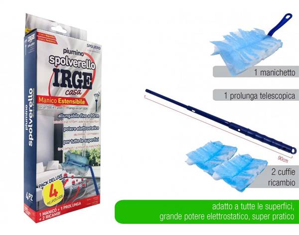 IRGE SPOLVERELLO PIUMINO MANICO ALLUNGAB FINO A 90CM