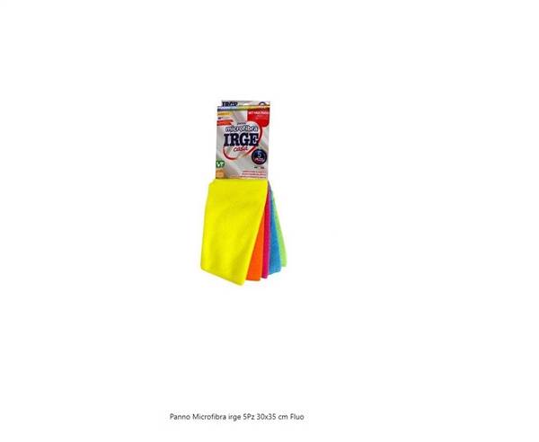 IRGE PANNO MICROFIBRA 5PZ 30X35 FLUO