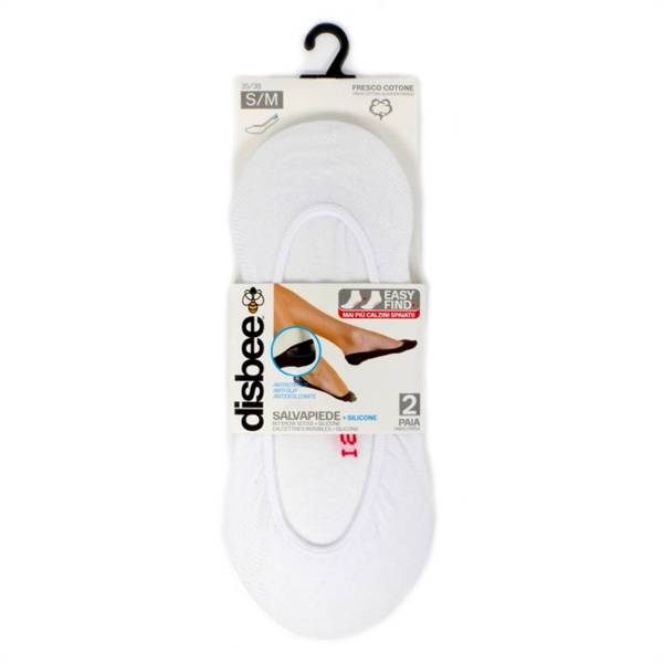 BTX SALVAPIEDE C/SILICONE 2PZ BIANCO S/M 