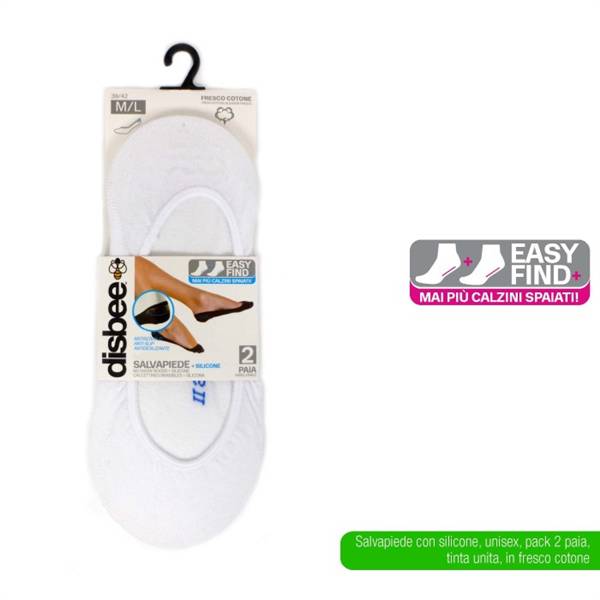 BTX SALVAPIEDE C/SILICONE 2PZ BIANCO M/L 
