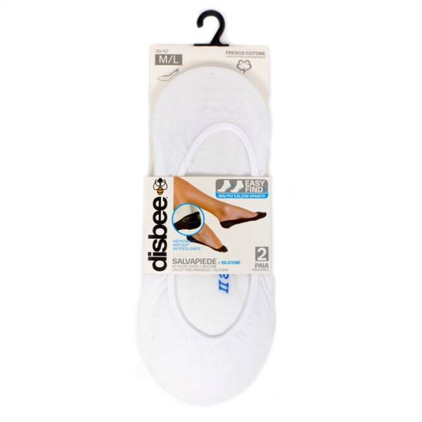 BTX SALVAPIEDE C/SILICONE 2PZ BIANCO M/L 