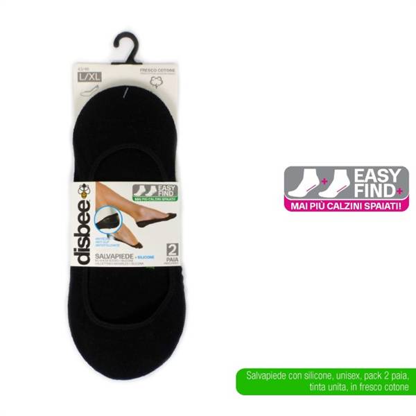 BTX SALVAPIEDE C/SILICONE 2PZ NERO L/X 