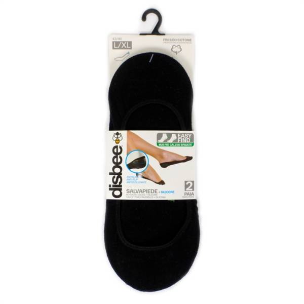 BTX SALVAPIEDE C/SILICONE 2PZ NERO L/X 