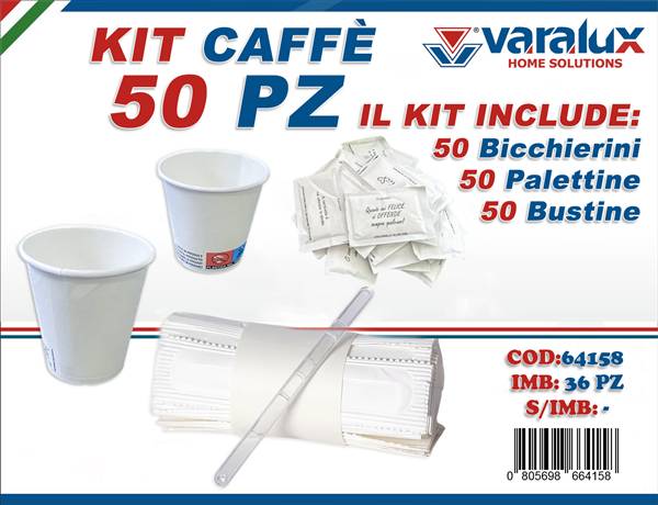 VARALUX KIT CAFFE' 50PZ 