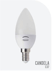 PEGASO LAMPADINA LED C37 7W E14 6000K 