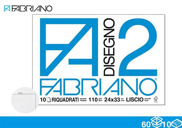 FABRIANO ALBUM F2 10FF 24X33 SQUADRATO 