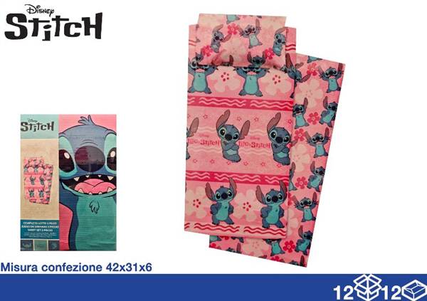 EOL COPPIA LENZUOLA 150X280 3PZ STITC 