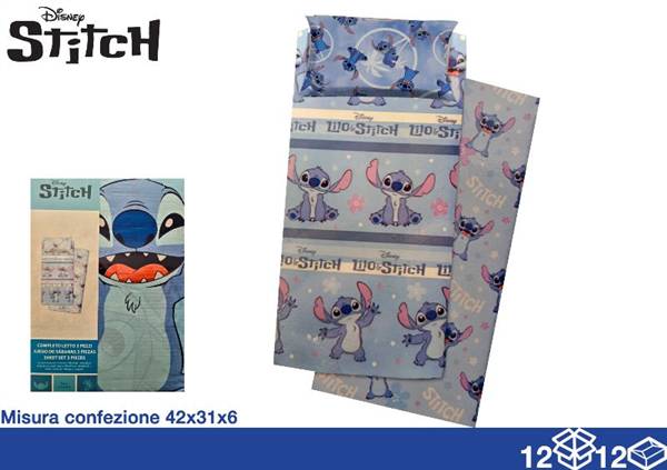 EOL COPPIA LENZUOLA 150X280 3PZ STITC 