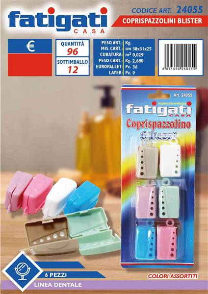 FATIGATI COPRISPAZZOLINI BLISTER 6PZ. 
