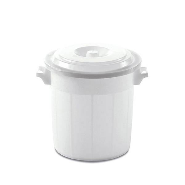 STEFANPLAST BIDONE LT.50 NEUTRO C/COPERC 