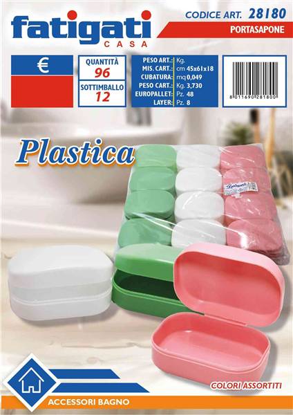 FATIGATI PORTASAPONE IN PLASTICA 