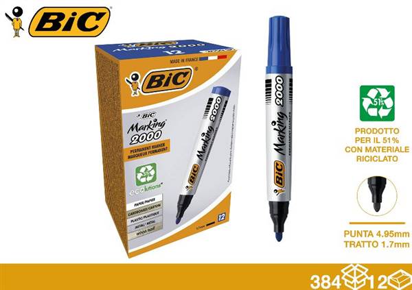 BIC MARKER ECO 2000 TONDO BLU 