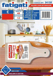 FATIGATI TAGLIERE LEGNO RETT. CM.28X12