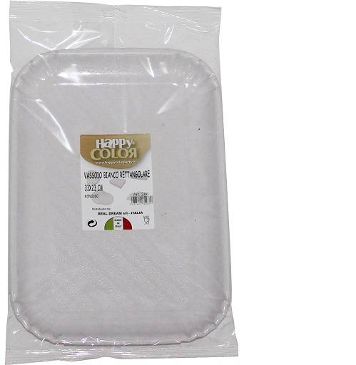 REAL DREAM VASSOIO BIANCO RETT 27X19 3PZ 