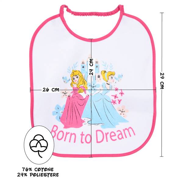 SUN DISNEY SET 3PZ PRINCESS YE09015 (BAVETTA+TOVAGLIETTA+SACCO)