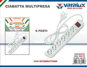 VARALUX SCARPETTA M/PRESA 6P C/INTERRUTT 