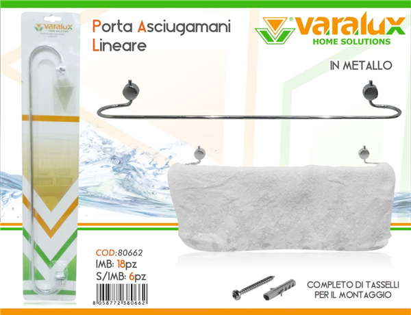 VARALUX PORTA ASCIUGAMANI LINEARE