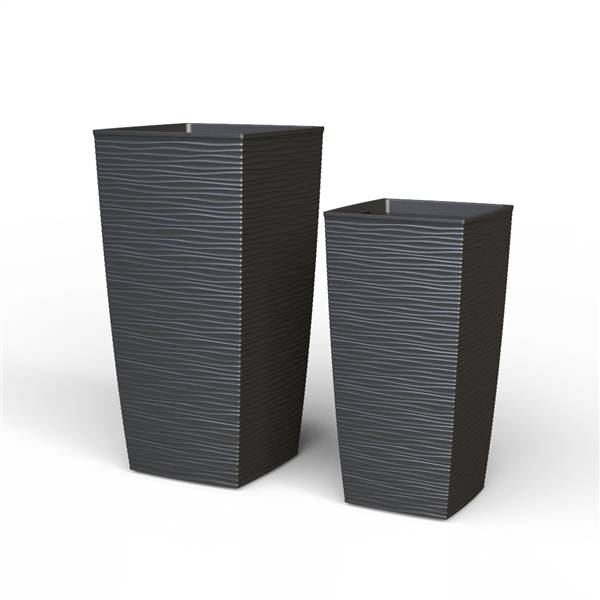 PLANA VASO AURORA 30X30X57 ANTRACITE 