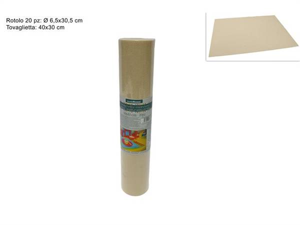 DUE ESSE TOVAGLIETTE STRAPPO 20PZ 30X40 IN TNT PANNA