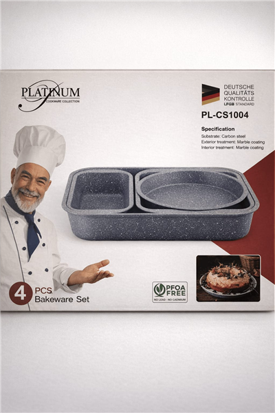 PLATINUM ROSTIERE E TEGLIE SET 4PZ 