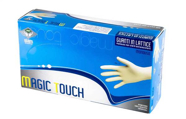 SIAM GUANTI LATTICE 100PZ M CON POLVERE 