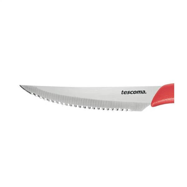 TESCOMA COLTELLO BISTECCA 12CM 6PZ ROSSO 