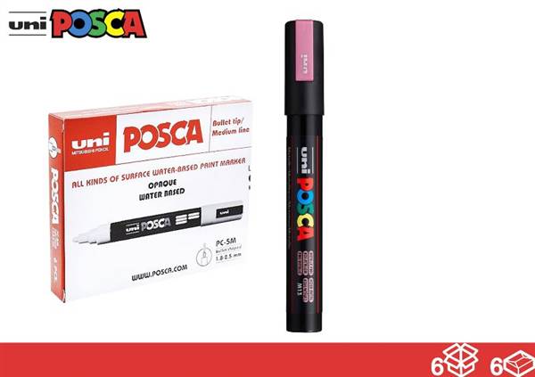 UNIPOSCA MARKER ROSA METALLIZZATO 
