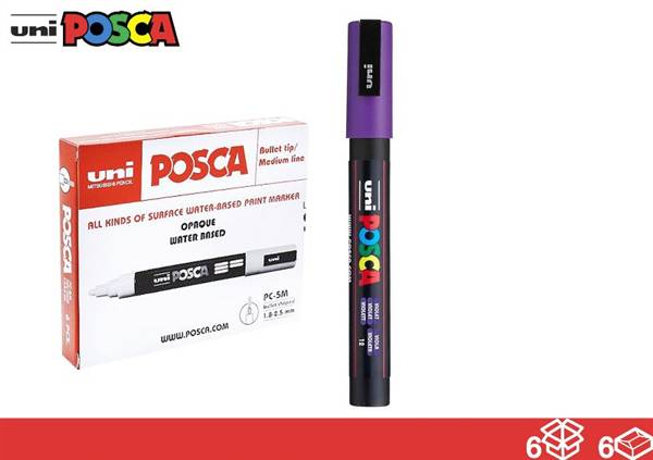 UNIPOSCA MARKER VIOLA METALLIZZATO 