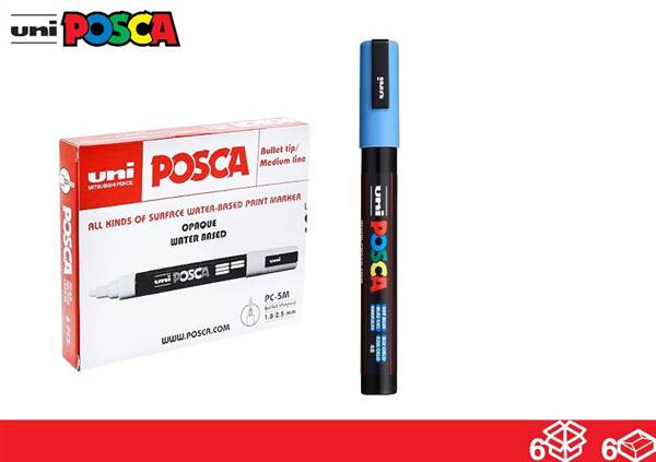 UNIPOSCA MARKER BLU CHIARO 
