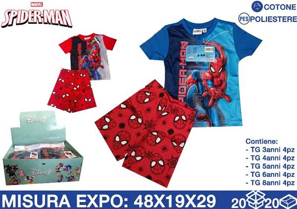 EOL PIGIAMA COTONE SPIDERMAN 