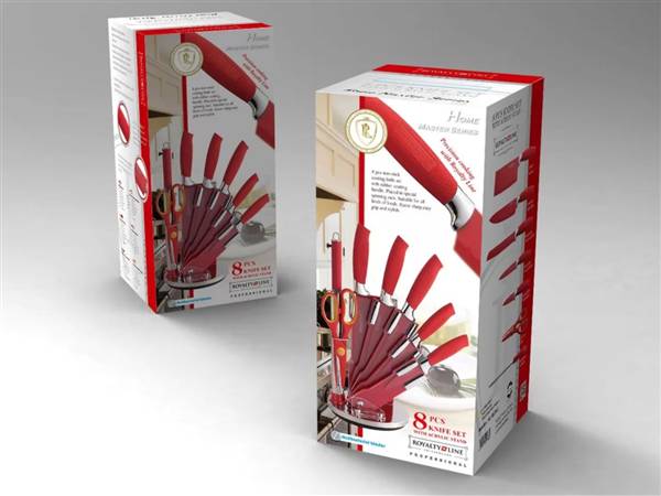 ROYALTY LINE CEPPI COLTELLI 8PZ ROSSO 