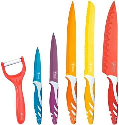 SWISS LINE COLTELLI COLORATI 5PZ 