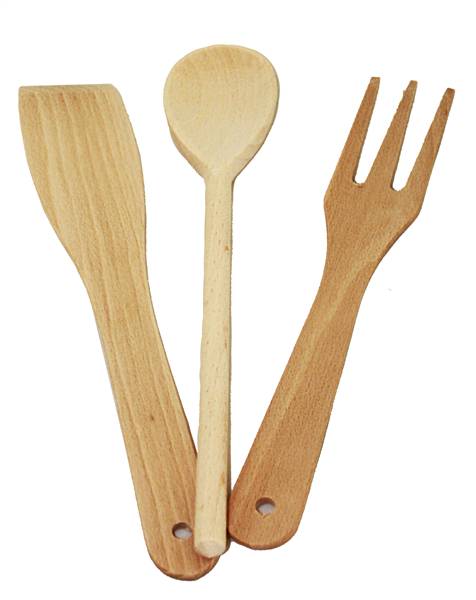BORELLA MESTOLI LEGNO 3PZ BASIC 1409 1409 CUCCH/FORCH/PALETTA