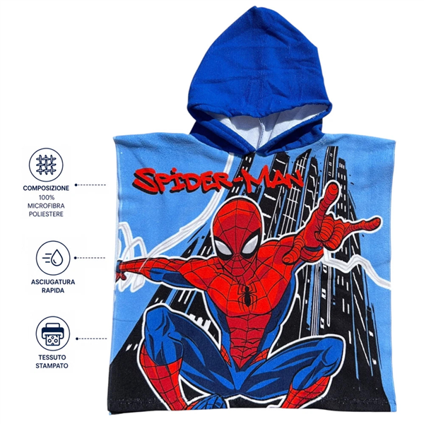 DISNEY PONCHO 50X100 SPIDERMAN 