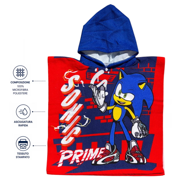 DISNEY PONCHO 50X100 SONIC 