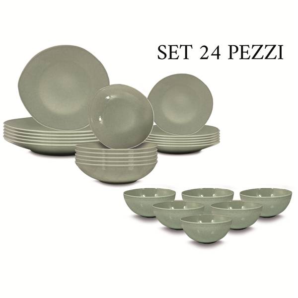 SERVIZIO PIATTI 24PZ SOHO VERDE 