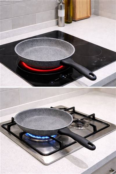 PADELLA ALTA CM.24 NON STICK IN PIETRA INDUZIONE