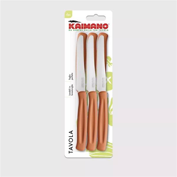 KAIMANO COLTELLI TAVOLA 6PZ. RUGGINE 