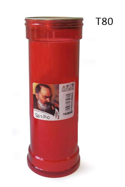 MUTO LUMINI VOTIVI T80 ROSSO 