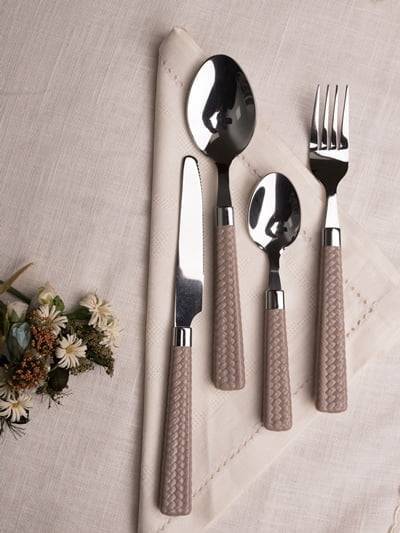 BAVARIA SET POSATE 24PZ MANICO TORTORA 