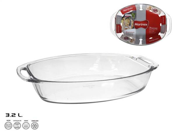 GERI TEGLIA VETRO OVALE 36X24X7 3,2LT 