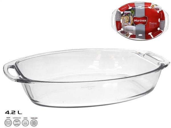 GERI TEGLIA VETRO OVALE 40X27X7 4,2LT 