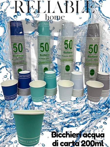 RL BICCHIERE ACQUA 50PZ CARTA ART.WATER 