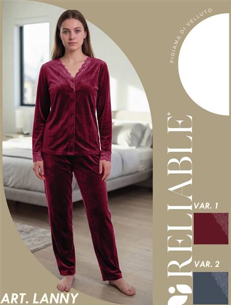 RL PIGIAMA DONNA IN VELLUTO ART.LANNY 