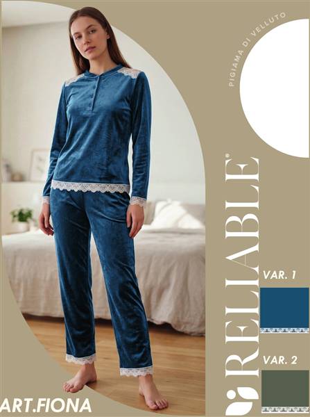 RL PIGIAMA DONNA IN VELLUTO ART.FIONA 
