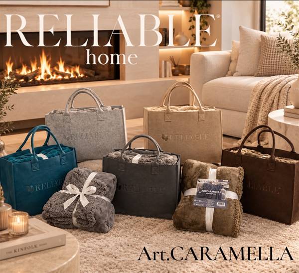 RL PLAID AGNELLATO 200X220CM CARAMELLA CON BORSA